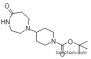 Molecular Structure of 1092351-45-5 (4-(Hexahydro-5-oxo-1H-1,4-diazepin-1-yl)-1-piperidinecarboxylic acid tert-butyl ester)